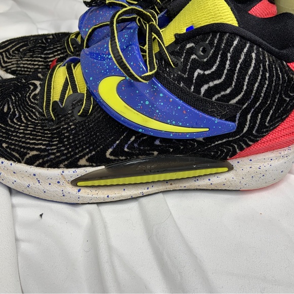 Nike KD 14 Black/Fusion Red-White CW3935 004 SIZE 8 - Picture 4 of 7